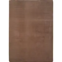 Carpetsale24 Läufer Teppich Braun 80x150 cm  Waschbarer Kurzflor Teppich, rutschfest & weich, einfarbig Design für Schlafzimmer, Küche & Flur