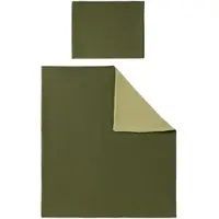 BORNINO HOME Wende-Bettwäsche Musselin 35x40/80x80 cm, gruen