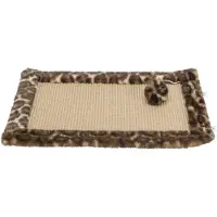 Trixie Kratzmatte - - LEO - 55 x 35 cm - Braun mit Leopardenmuster