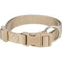 Trixie Halsband Hond Premium Zand Taupe - 22-35X1 Cm