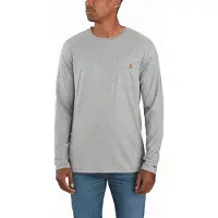 Carhartt Longsleeve Force Delmont Relaxed Herren Heather Gray-M