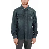 Carhartt Montana Relaxed Fit Denim Long-Sleeve Snap Front Hemd
