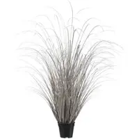 Creativ Green künstliche Pflanze Gras im Topf, 120 cm, champagner