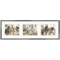 WANDStyle Galerierahmen G950 in Metall 25 x 80 cm für 3 Bilder im Format 15 x 20 cm