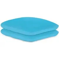 Megro GmbH & Co. KG Kissenbezug aus Frottee türkisblau 40 x 40 cm mit Reißverschluss 2 Stück