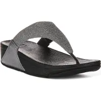 FitFlop Lulu Shimmerlux in Zinnfarben für Damen – 8 UK - 42 EU - 10 US / Pewter