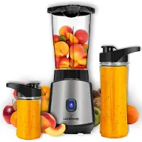 Lehmann Standmixer Smoothie Maker Mixer 1000ml, 1200W, Smoofit Blender mit tragbare Flaschen