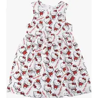 Hello Kitty Kleid, Weiß, 128-134