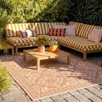 FRAAI In- & Outdoor Teppich - Summer Oriental Terracotta 120x170 cm