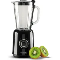 Bourgini Retro Blender - 5 Geschwindigkeiten und Pulsfunktion - 1,75 Liter - Smoothie-Mixer - 500 Watt - Schwarz