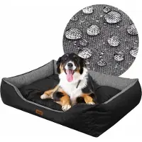 Stanislaw Jurga Hundebett „Puffy“ – Wasserabweisend & Herausnehmbares Kissen – 115x85 cm – Robustes Oxford-Gewebe | PillowPrim