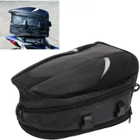 Gistuch Motorrad-Hecktasche, wasserdichte Gepäckaufbewahrung, erweiterbarer Rucksack, Rücksitzsattel, 14,5–18,5 l Fassungsvermögen