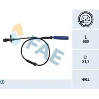 FAE ABS Sensor Raddrehzahl Vorne für BMW 5 Limousine (E39) 78045