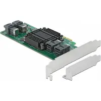 DeLOCK PCI Express x8 Karte zu 4 x intern SFF-8643 NVMe LP, Controller