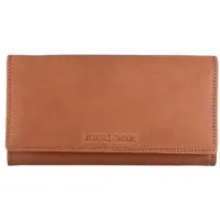 Green Burry GREENBURRY Leder Geldbörse Fiorentina Long Ladies Wallet RFID Tan braun