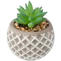 Atmosphera - Künstliche Sukkulente im Zementtopf Ø 8 x 9 cm