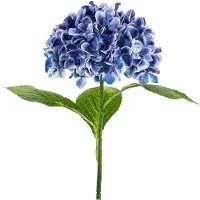 Party Deco Künstliche Blume - Hortensie Premium, 69 cm, dunkelblau