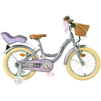 Volare Blossom Kinderfahrrad - Mädchen - 16 Zoll - Lila - Zwei Handbremsen