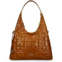 PICARD Leder Schultertasche Key Largo Shopper Cognac hellbraun
