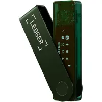 Ledger Nano X, Bitcoin, Dash, Dogecoin, Ethereum, Litecoin, NFT, EAL5+, USB-Stick Hardware-Geldbörse, Grün, Kunststoff, Edelstahl, Bluetooth + USB
