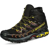 La Sportiva Ultra Raptor II Mid GTX, Mountain Hiking Footwear, 46.5, Black/Yellow (Black) -