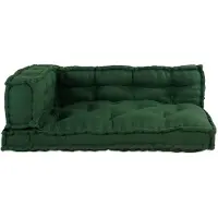 vidaXL Pallet Sofa Kissen 3 pcs Grün 120 x 80 x 38 cm Stoff