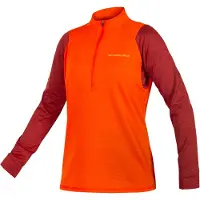 Endura SingleTrack Fleece Jersey Damen lang Paprika größe XS E9183PA/2