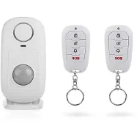 Smartwares SMA-40150 Funk-Bewegungsmelder mit Alarm, Drinnen, Weiß, 120°, Passiver Infrarot-Sensor (PIR), Kabellos, 433 MHz