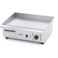 Maxima - Gastro Grillplatte - Glatte Chrom - 55 cm - inkl. Tropfschale