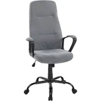 Duo Collection Chefsessel >Merlin< ergonomisch, kieselgrau, Webstoff - 64x111x64cm (BxHxT)