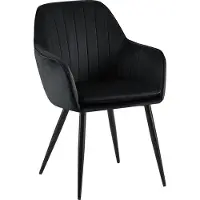 CLP Esszimmerstuhl Cheryl - Moderner Stuhl für Esszimmer schwarz Gestell Farbe schwarz