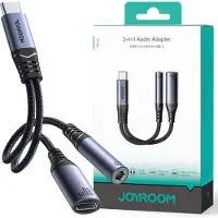 JOYROOM SY-C02, Type-C, 3.5mm+Type-C, Schwarz