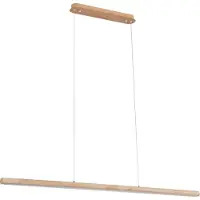 LUCANDE Maruta LED Pendelleuchte Holz - , Maruta, Holz, für Esszimmer, Holz, Modern