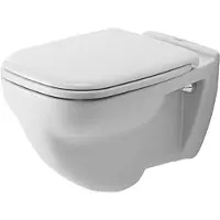 Duravit Wand-WC D-Code Flachspüler mit Spülrand weiß glänzend HygieneGlaze ohne WC-Sitz 2210092000
