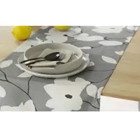 Schöner Wohnen Kollektion Tischläufer SW-Fleur ¦ grau ¦ 100% Baumwolle ¦ Maße (cm): B: 150 H: 0,5
