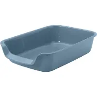 Savic Toilettenablage für Katzen "Junior Toilette" geeignet für alle Arten von Katzen, mit Einlaufschale, strapazierfähiges Material