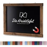 Die Kreidetafel Manufaktur Magnetische Kreidetafel - Magnettafel mit Holzrahmen / Kolonial 50x30cm