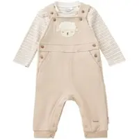 BORNINO HOME Lieblinge 2-tlg. Set Latzhose mit Shirt Schaf, beige | natur, 50