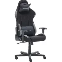 Freiraum Gaming-Stuhl >DXRACER FORMULA< Armlehnen, Kopfpolster, Wippfunktion, schwarz/grau - 65x121x65cm B/H/T