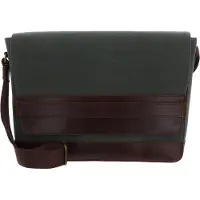 Buckle up Buckle & Seam Messenger Bag Times Canvas - GREEN/BLU