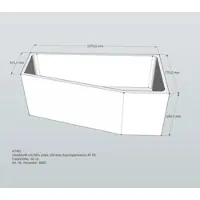 LDG förlag Badewannenträger passend für Riho Delta links 160 × 80 × 48 cm