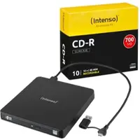 Intenso BUNDLE1 - Ext. CD/DVD Brenner + 10 CD-R