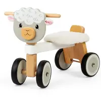 Bigjigs Holz Laufrad Ride On Sheep - Kleinkind Spielzeug Schaf Fahrzeug