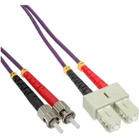 InLine LWL Duplex Kabel, SC/ST, 50/125µm, OM4, 7,5m, 7,5 m, OM4, 2x SC, 2x ST