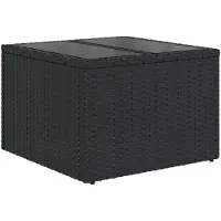 vidaXL Gartensofa-set 9 Stk. Schwarz Poly-Rattan