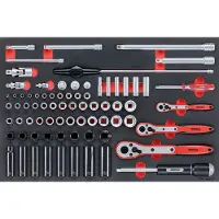 Teng Tools Socket Wrench Set 1/4 3/8 1/2 77pcs (178840104)