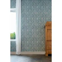 A.S. Création Vliestapete "Styleguide Vliestapete Barock Mustertapete Ornamente Blau Beige" Strukturmuster strukturiert moderne Tapete mit Klassik-Muster Vliestapete für Schlafzimmer Flur