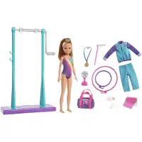 Barbie Team Stacie Turnerin Stacie Puppe und Turn-Spielset, Modepuppe, Weiblich, 3 Jahr(e), Mädchen, 323,9 mm, 375 g