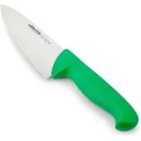 Arcos Kochmesser 2900- Prof 292021 aus Nitrum-Edelstahl und mango ergonomisches grünes Polypropylen mit 15 cm Klinge, Vitrine