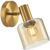 ITALUX Strahlerlampe SANTIA WL-65342-1 BRO+AMBER